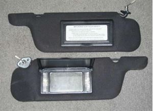 Picture of Used Black Window Visors with Mirror / Lights 