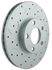 Picture of '89-92 Front Msport High-Performance Cross-Drilled & Slotted Rotor - Stock 10.9" Diameter