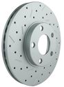 Picture of '93-98 Rear Msport High Performance Cross-Drilled & Slotted  Rotor - Stock 10.1" Diameter